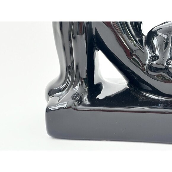 Royal Haeger Black Glazed Mother & Child Midcentury Modern Figures | statue - Picture 2 of 10